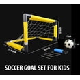 thumbnail image 6 of Ultimate Kids Soccer Goal Set: Adjustable Height, Durable Frame, Includes Ball and Pump for Backyard Fun (28 x 18 x 16 inches), 6 of 7