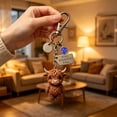 thumbnail image 4 of Taicans Highland Cow Keychain,Cute 3D Highland Cow Key Ring with "Still Standing Tall" Charm,Animal Keychain Bag Charm Gift for Women Men 1PC, 4 of 6