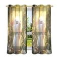 thumbnail image 6 of Yayeee Window Curtains Set of 2 for Living Room Light Filtering 63"x42", Cartoon Mouse, 6 of 7