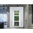 thumbnail image 6 of Front Exterior Prehung Metal-Plastic Door See-through / Manux 8555 / 2 Side and Top Window / Office Commercial and Residential Doors Entrance Patio Garage 60" x 96" Left-hand Inswing, 6 of 7