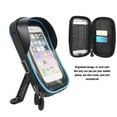 thumbnail image 3 of Cycle Phone Bag Motorcycle Phone Pouch Front Sunshade Headphone Jack Dual Zipper Internal Storage with 360 Rotation for Biking Riding Outdoor, 3 of 7