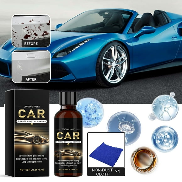 Dvkptbk Ceramic Automotive Coating Spray Coating Spraying Liquid Ceramic Spraying Topcoat Coating Automatic Spraying Coating Crystallization Agent 50ml Cleaning Supplies