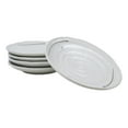 thumbnail image 3 of Pack Of 5 Ceramic Yukino Hana Collection Porcelain Round Dinner Plates 8.75" D, 3 of 11
