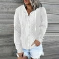 thumbnail image 6 of ORT Women's Fall Oversized Hoodies Sweatshirt Long Sleeve Zip Up Pockets Loose Fit Y2K Winter Jackets Coat(White,XL), 6 of 6