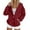 Red, variant on GJSYRH Womens Athletic Hoodie Women's Zip Front Hooded Jacket Soft Warm Winter Cozy Pullover Sweatshirt for Everyday Casual Wear