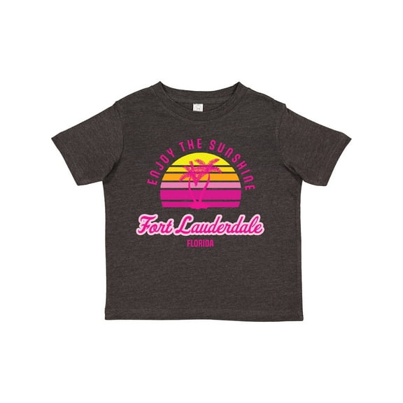 Inktastic Summer Enjoy the Sunshine Fort Lauderdale Florida in Pink Boys or Girls Toddler T-Shirt
