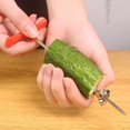 thumbnail image 4 of 1 accesorio de cocina, herramienta pequeña de acero inoxidable, cortador de verduras vórtice creativo, cuchillo en espiral para frutas y verduras, herramienta pequeña de cocina, 4 of 5