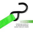thumbnail image 4 of AWELCRAFT Green Heavy Duty Ratchet Tie-Down Straps, 15', 4-Pack, 4 of 6