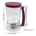 thumbnail image 5 of CEORPER Easy to Wash Batter Dispenser With Clear Measurement Marking Cream Speratator, 5 of 8