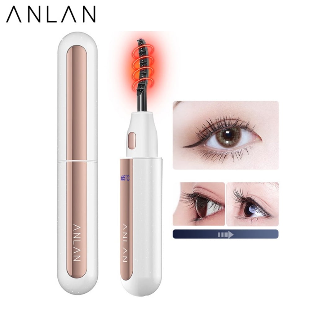 ANLAN New Electric Ironing Eyelash Curler USB Rechargeable Long-Lasting Electric Eye Lash Perm Eyelashes Clip Eyelash Curler Device Makeup Tools