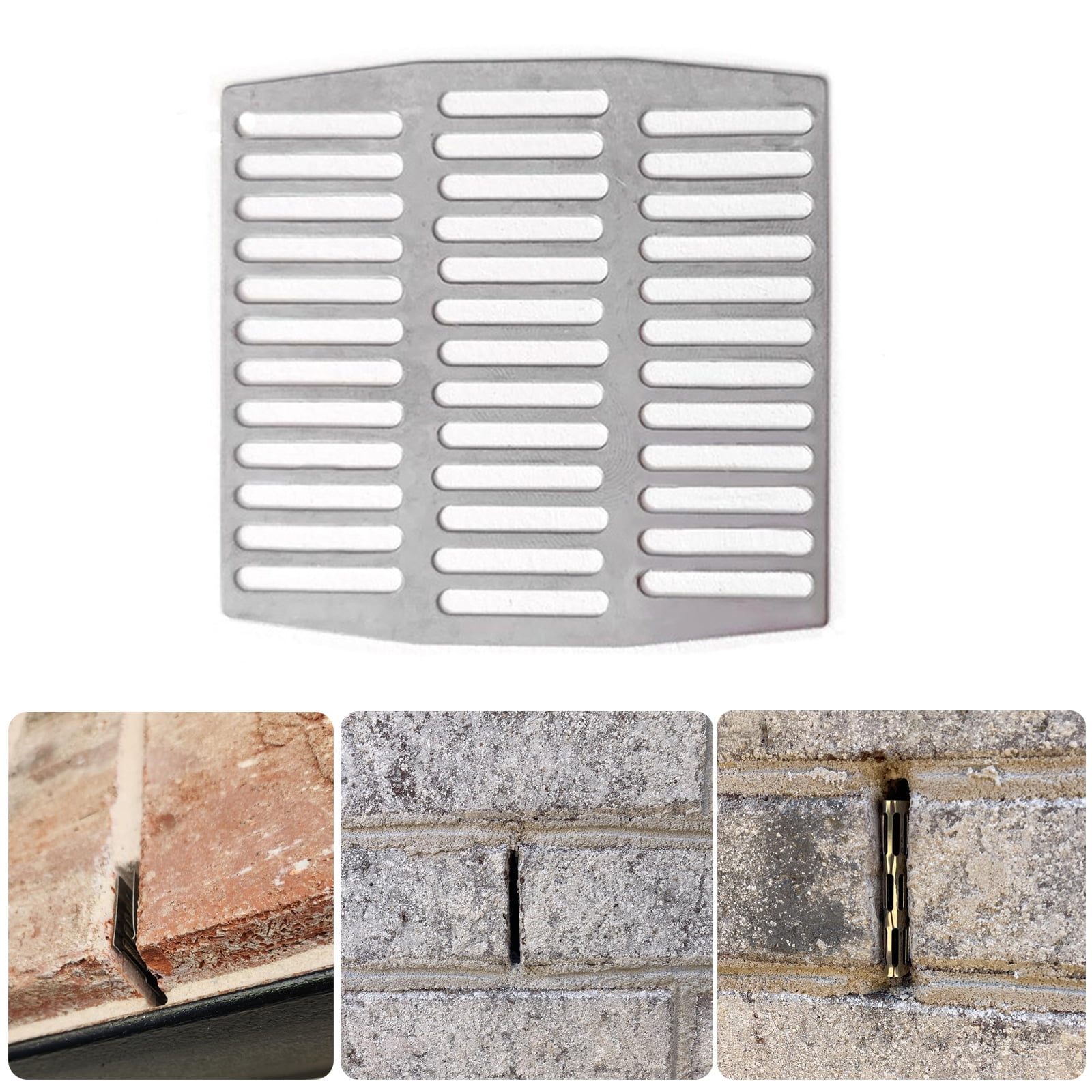 Set of 40 Brick Wall Weep Vent Covers Protections Weep Hole Grills set Masonry Weep Hole Accessories for Home & Garden