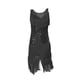 thumbnail image 2 of Vestido de baile latino para mujer con flecos y borlas para club, baile de graduación y presentaciones en el escenario. Negro XL, 2 of 9