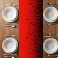 thumbnail image 6 of Halloween Table Runner - 72 Inch Long, Kitchen Dining Table Runner Dresser Scarves, Fall Horror Spooky Bats Gradient Black Red Farmhouse Decor for Coffee Tables Wedding Party Banquet, 6 of 8