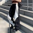 thumbnail image 5 of Pantalones colombianos Gibobby de mujer Pantalones casuales sueltos con correa de múltiples bolsillos para mujer Pantalones tejidos de ropa de trabajo recta de cintura Blanco S, 5 of 5