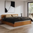 thumbnail image 4 of AFI Capri King Wood Platform Bed with Panel Footboard and Storage Drawers, Light Toffee, 4 of 17