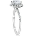 thumbnail image 2 of Pompeii 1 3/4ct Cushion Halo Diamond Engagement Ring 14k White Gold ((G-H),(SI1-SI2)), 2 of 4
