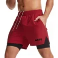 thumbnail image 4 of Gym Short Con Licra Deportiva 2 En 1 Correr Calidad Asrv Bk, 4 of 8