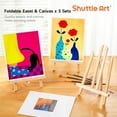 thumbnail image 4 of Shuttle Art 69 Pack Acrylic Paint Set, Acrylic Painting Set with 2 Pack of 15 Colors Acrylic Paint, 3 Sets of Wooden Easels, Canvas, Brushes & Palettes, Art Painting Supplies for Adults Beginner, 4 of 6