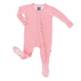 thumbnail image 1 of Kic Kee Pants girls Essentials Solid Muffin Ruffle Footie, Lotus, 3T US, 1 of 1