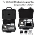 thumbnail image 2 of Boîte Antidéflagrante pour DJI Mini 3/4 Pro Sac Rigide pour DJI RC 2/RC-N2 Protecteur de Télécommande Accessoires de Valise Noir, 2 of 6