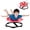 Red, variant on Spinning Chair for Autistic Kids,Sensory Swivel Chair with Music,220LBS Sit and Spin Sensory Chair for 3+ ADHD Autism Kids（Battery Not Included）