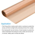 thumbnail image 4 of Uxcell Window Privacy Film 19.68 Inch x 9.84 Feet Frosted Static Cling Sun Blocking Sticker for Home Brown, 4 of 6