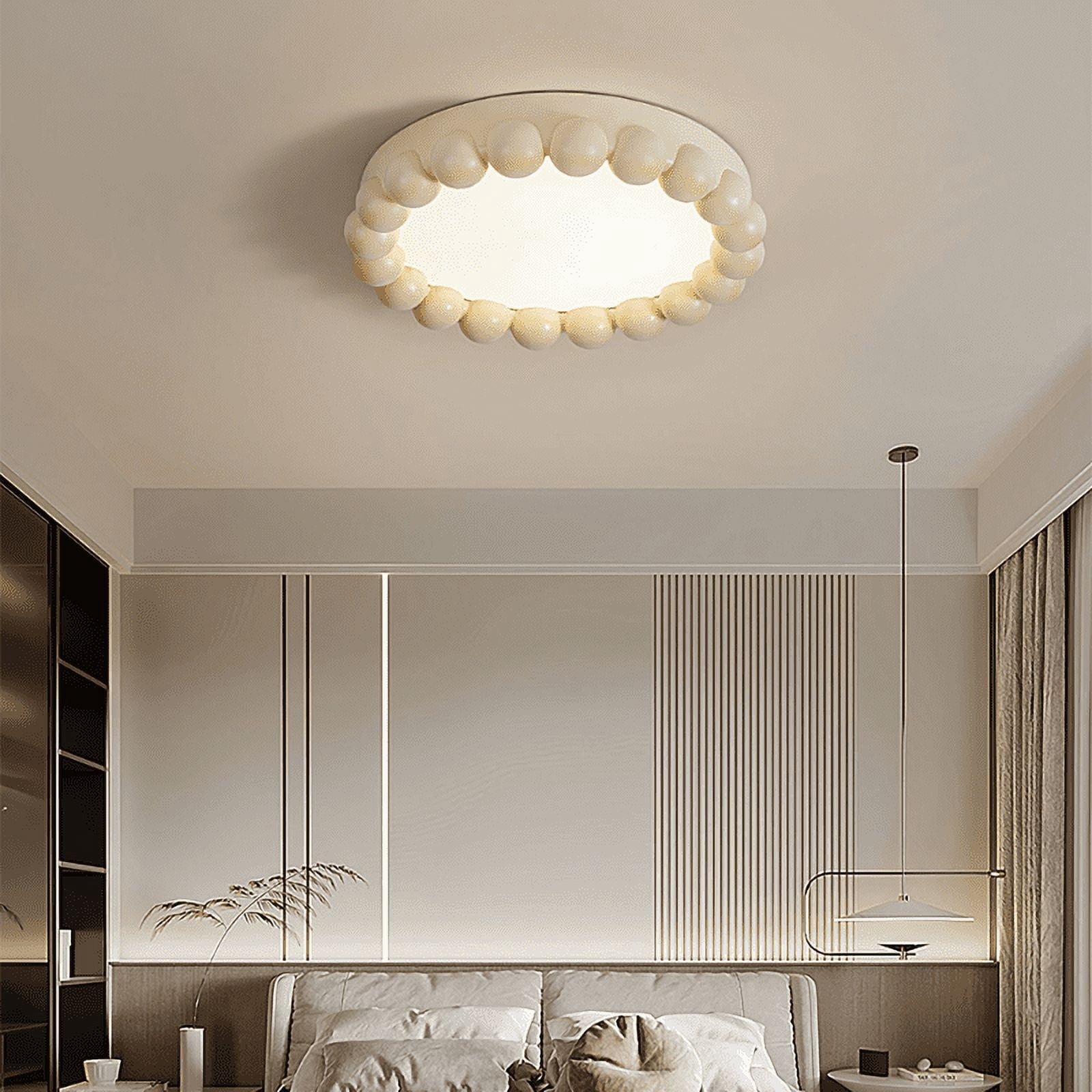 Arturesthome Minimalist Resin Beads Shape Flush Mount Ceiling Light