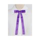 thumbnail image 5 of INSPIRAR CHIC Corbata de moño ajustable de color sólido para mujer, morado, talla única, 5 of 5