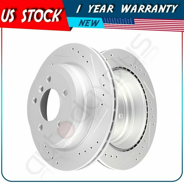 2pcs Rear Brake Discs Rotors For 2010 2011 BMW E90 328i Xdrive Vented