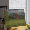thumbnail image 6 of U R There Photography Kingston Plain Road Cow Barn Rustic Farmhouse Tempered-Glass Cutting Board 8"x 11", 6 of 9