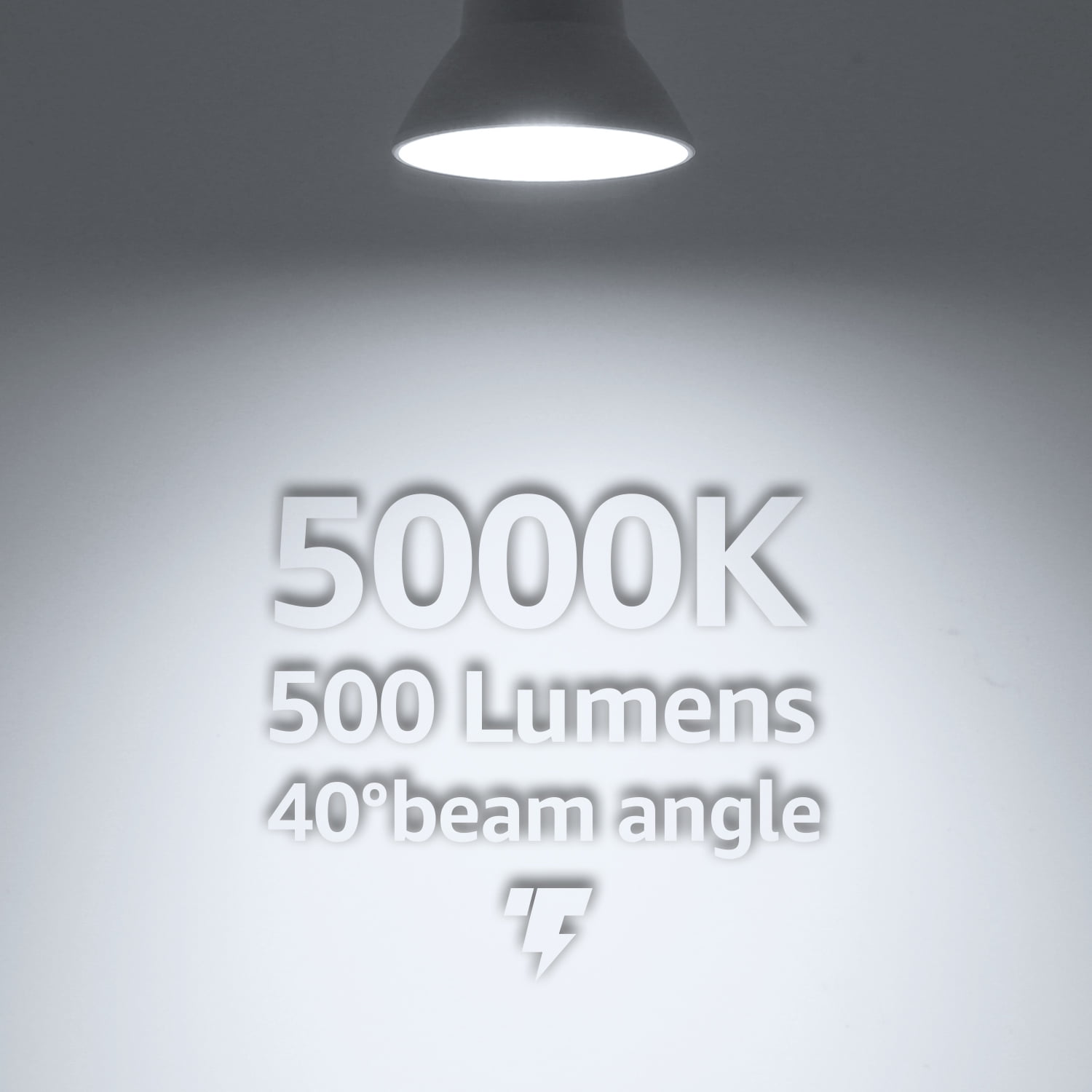 TORCHSTAR CRI90+ 5000K Dimmable PAR20 LED Spotlight Bulbs, 6.5W=50W, 500 lm Daylight, UL & Energy Star Listed Track Light Bulb for Art Gallery, Studio, Museum, Pack of 6