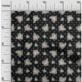 thumbnail image 2 of oneOone Polyester Spandex Black Fabric Floral Diy Clothing Quilting Fabric Print Fabric By Yard 56 Inch Wide, 2 of 4