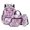 Purple Butterfly Tie Dye, variant on Xoenoiee Bichon Frise Astronaut Star Print 4 PCS Backpack Set for Girls Kids Large Capacity Student Schoolbags Bookbag Knapsack with Cooler Lunch Box Pencil Case Water Bottle Sleeve