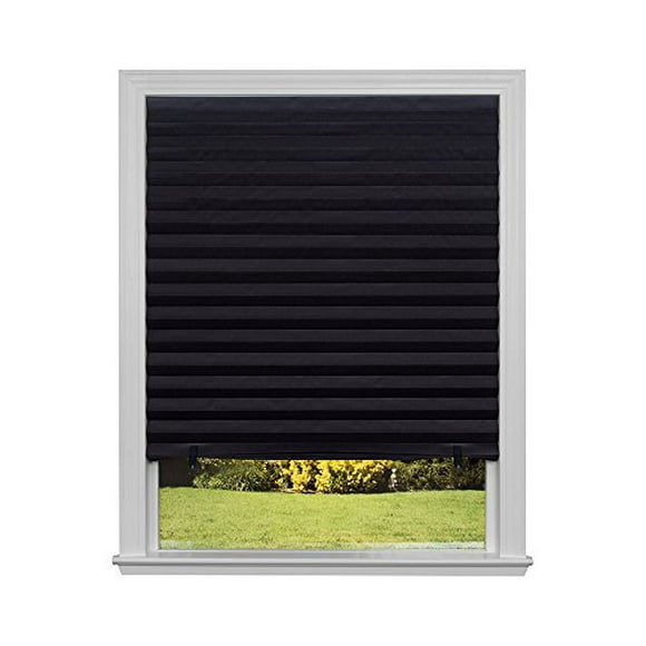 Original Blackout Pleated Paper Shade Black, 48" x 72", 6-Pack
