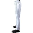 thumbnail image 3 of EvoShield Men's Salute Pinstripe Open Bottom Pants (Team White/Team Navy, XL), 3 of 3