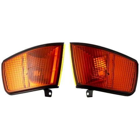 Jdm Corner Lights - Spec-D Tuning LC-CRX90AM-RS Honda Crx Hf Si Jdm Signal Corner Lights Amber