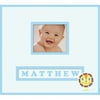 12 in. Baby Boy Frame A Name Scrapbook in Blue