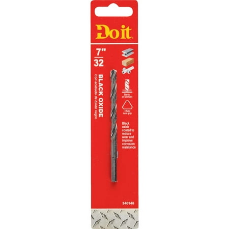 

3 PK-Do it 7/32 In. Black Oxide Drill Bit
