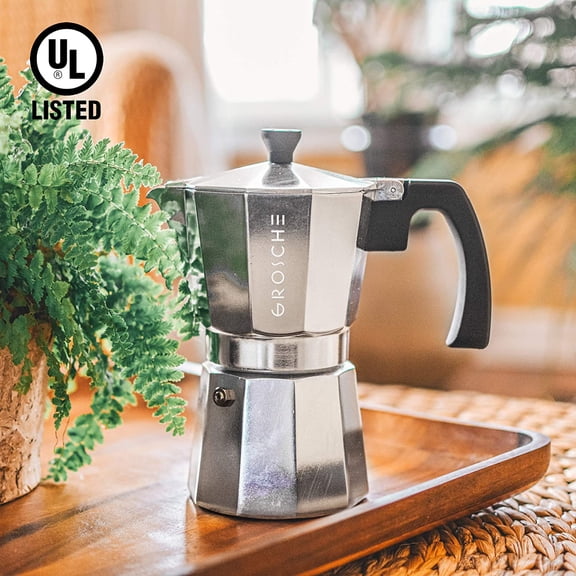 Milano Moka Pot | 3 Espresso Cup - 5 oz | Stovetop Espresso Percolator & Coffee Maker – Portable, Ideal for Home and Camping