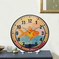 thumbnail image 4 of Yayeee Wall Clock Battery Operated 11.9" Silent Quartz Non-Ticking for Living Room Decor, Goldfish, 4 of 8