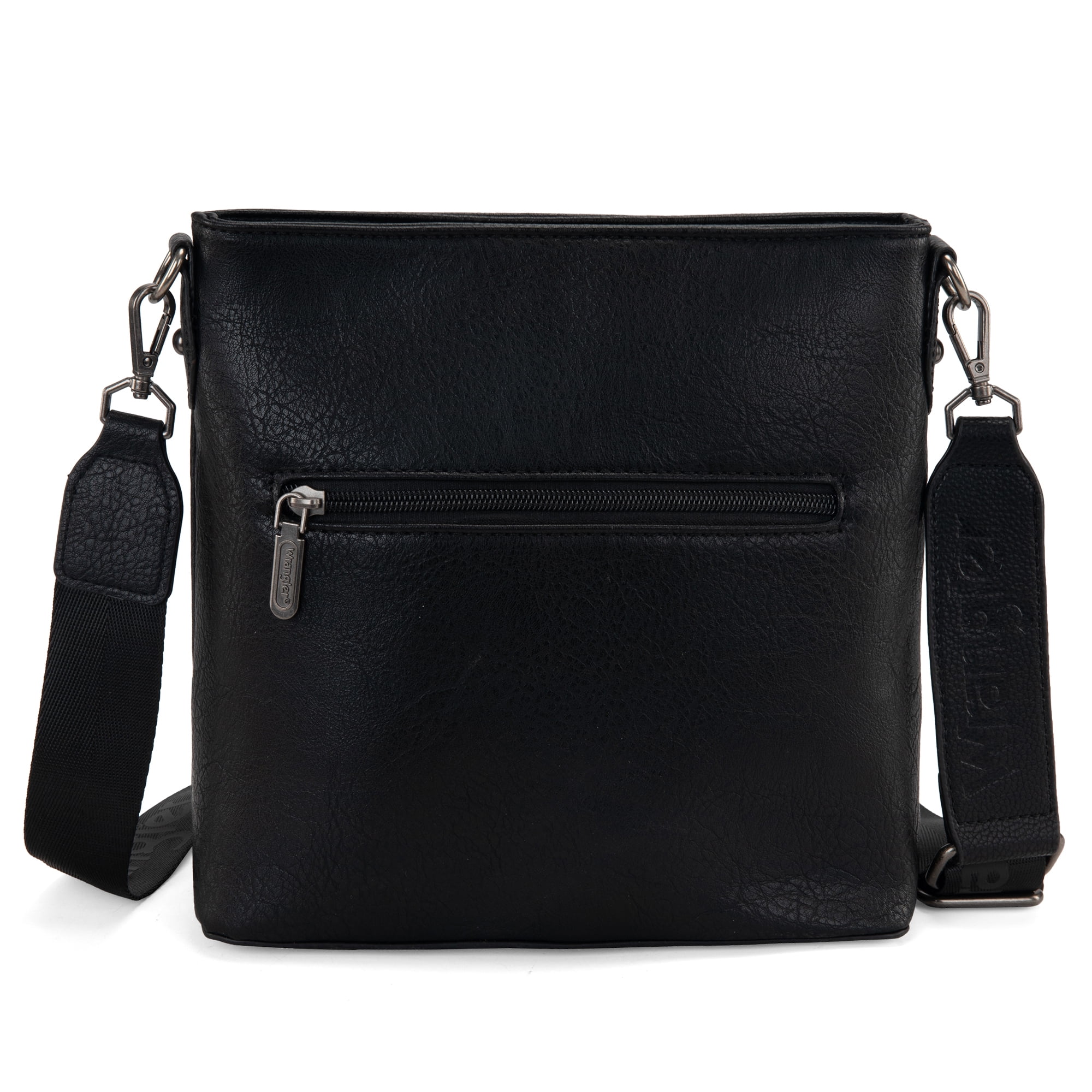 Wrangler Crossbody Purses for Women Two Tone Crossbody Bags Women Purses and Handbags, Black