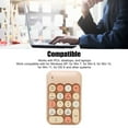 thumbnail image 4 of Numeric Keypad, Retro Color, 18 Keys, Mini Number Keyboard with USB Receiver for Laptop, Multifunctional, Comfortable To Touch, Auto Sleep, 4 of 7