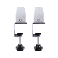 thumbnail image 1 of 2PCS Aluminum Alloy Glass Clip Adjustable Mobile Screen Clip Office Desk Partition Clip Silver, 1 of 7