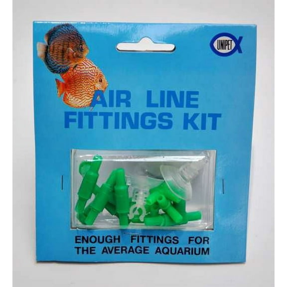 Aquarium, Fish Tank Airline Kit with Fittings, Airpump Accessories, Soft Air Hose, Fittings and Suction cups, 11 pieces in total