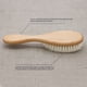 thumbnail image 1 of Cepillo de pelo de cabra Cepillo de pelo de bebé con mango de madera Cepillo de pelo súper suave, 1 of 7