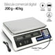 thumbnail image 1 of Báscula Digital Comercial Nevashel BC02 34 x 24 Cm hasta 40 kg 110/220v Blanco función Tare y botón zero, 1 of 9
