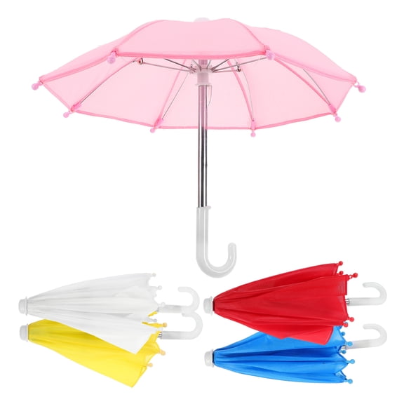 WRITWAA Umbrella Decor Simple Style Alloy Assorted Color 5Pcs