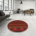 thumbnail image 3 of Ahgly Company Indoor Square Traditional Red Southwestern Area Rugs, 8' Square, 3 of 6