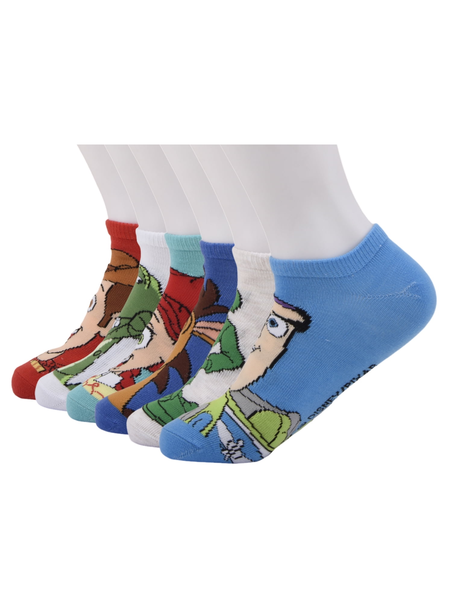 Toy Story No Show Socks, 6-Pack, Sizes S Boys