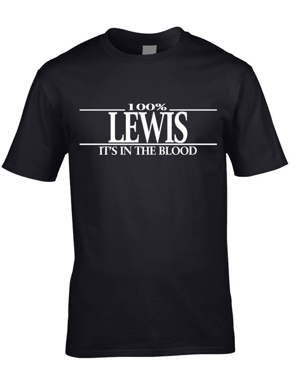 Lewis Surname Men's T-Shirt Surname Top Funny Family Gift Tee T Shirts Top Funny